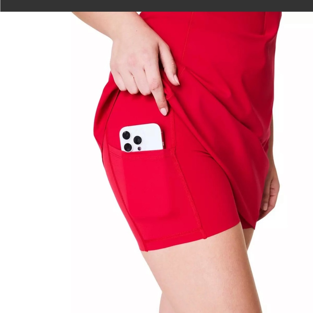 SPANX Red Sleeveless Mini Dress - Picture 3 of 3